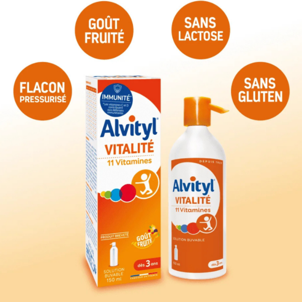 ALVITYL SIROP VITAMINES +MINERAUX+OLIGO 150 ML