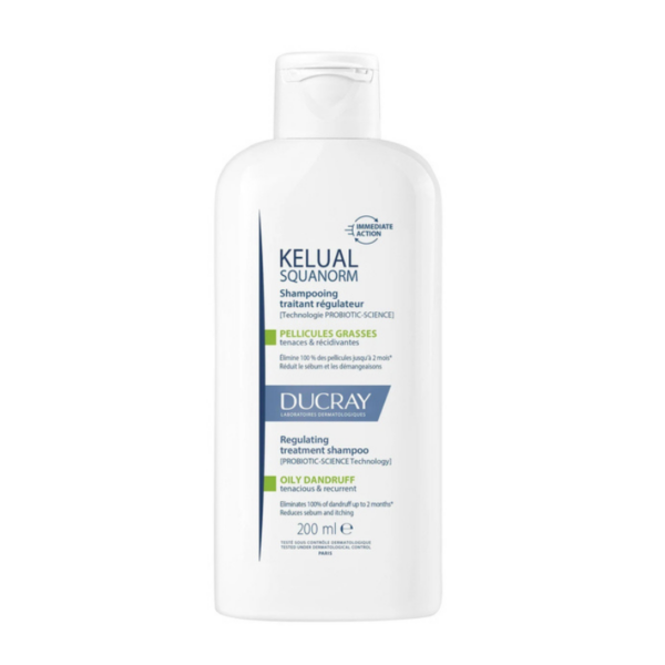 DUCRAY SQUANORM SHAMPOOING PELLICULES GRASSES 200ML