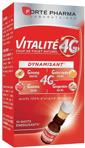 FORTÉ PHARMA VITALITÉ 4G DYNAMISANT,10 AMPOULES