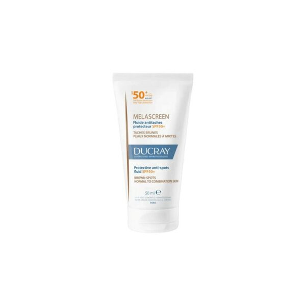 DUCRAY MELASCREEN fluide antitaches protecteur spf50+ taches brunes peaux normales a mixtes 50ml