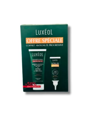 LUXEOL - COFFRET ANTI CHUTE PROGRESSIVE : SHAMPOING ANTI CHUTE 200ML + SERUM ANTI CHUTE PROGRESSIVE 50ML