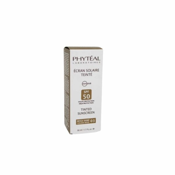 PHYTEAL écran solaire teinte beige éclat 01 spf50+