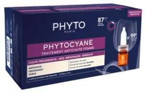 PHYTO PHYTOCYANE TRAITEMENT ANTI-CHUTE PROGRESSIVE FEMME 12*5ML