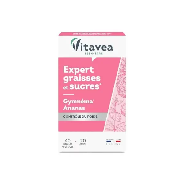 VITAVEA EXPERT GRAISSES ET SUCRES 40 GELULES