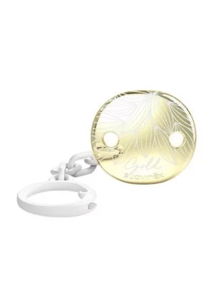 Suavinex Gold Premium Pacifier Clip attache-tétine - Blanc