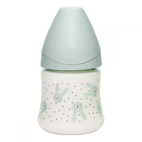 SUAVINEX Biberon Premium avec Tétine Ronde en Silicone 150ml