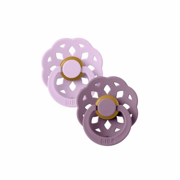 BIBS SUCETTE BOHEME NATURAL RUBBER VIOLET SKY PUMPKIN 0M+ B/2