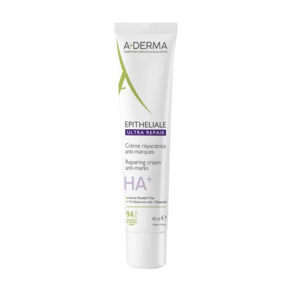 A-derma EPITHELIALE ULTRA REPAIR Crème Réparatrice Anti-Marques - Visage et Corps - Peaux Fragilisées, 40ml