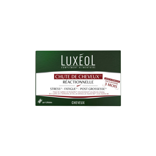LUXEOL CHUTE DE CHEVEUX REACTIONNELLE 3 MOIS 90 GELULES