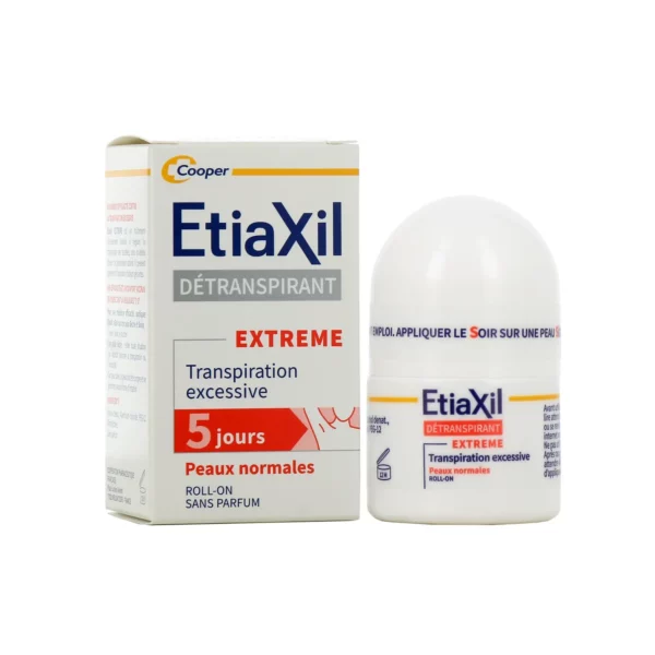 ETIAXIL Détranspirant Peaux Normales aisselles Roll-on 15ml
