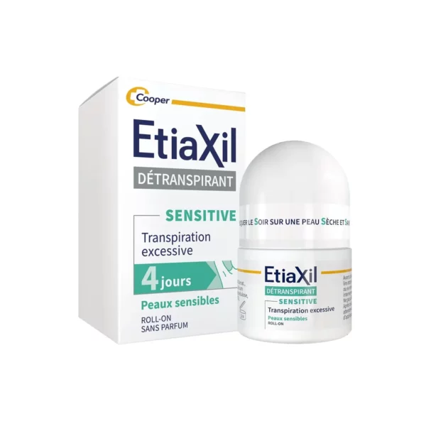 ETIAXIL Détranspirant Peaux Sensibles aisselles Roll on 15ml