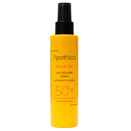 APOTHICA SUN & TAN LAIT SOLAIRE SPF 50+ 150ML
