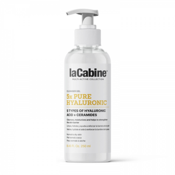 LACABINE GEL NETTOYANT A LACIDE HYALURONIQUE PUR 5x 250ML