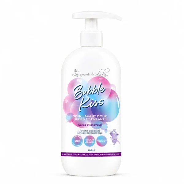 LES SECRET DE LOLY BUBBLE KISS - SOIN LAVANT DOUX BEBE ET ENFANT 400ML