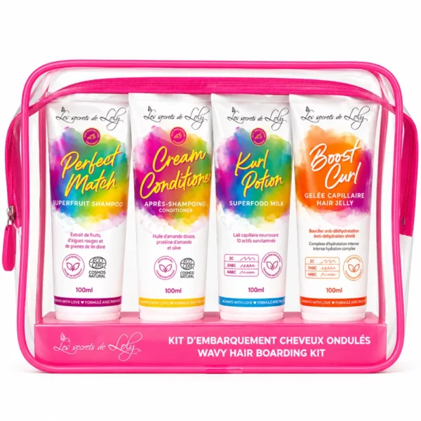 LES SECRETS DE LOLY - TROUSSE DE VOYAGE CHEVEUX ONDULES