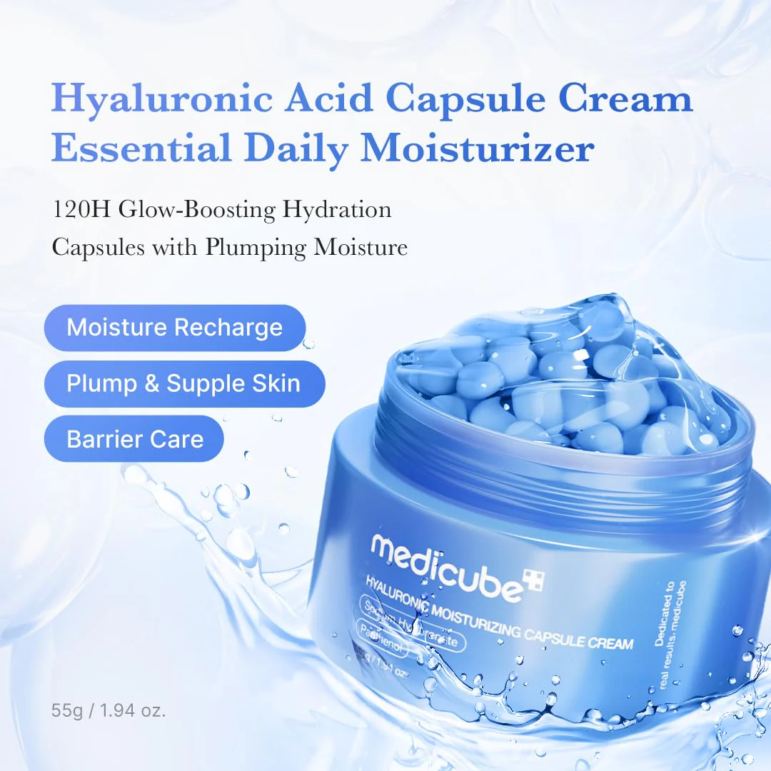 Medicube Hyaluronic Moisturizing Capsule Cream 55G – Image 2