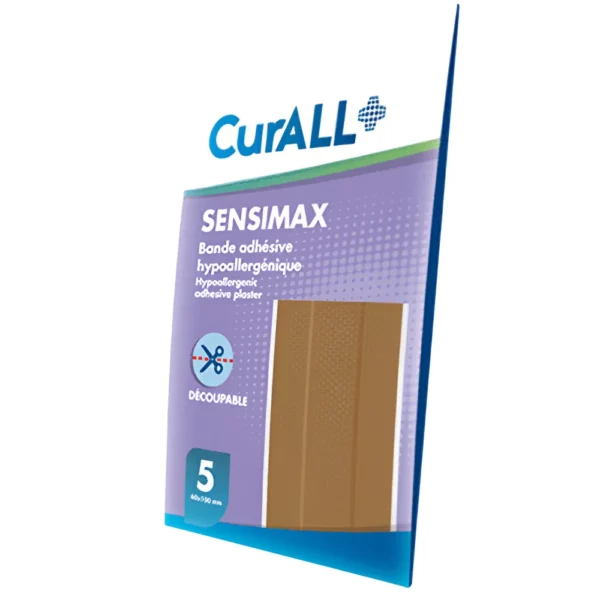 CURALL SENSIMAX BANDES ADHÉSIVES HYPOALLERGÉNIQUES 5 PIECES 60X100MM