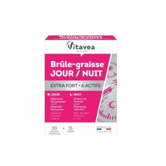 VITAVEA BRULE GRAISSE JOUR ET NUIT EXTRA FORT 30 GELULES