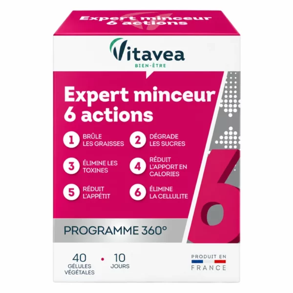 VITAVEA EXPERT MINCEUR 6 ACTIONS 40 GELULES